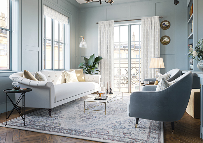 Gentle Palm, Stone - Made to Measure Curtains - Image 8